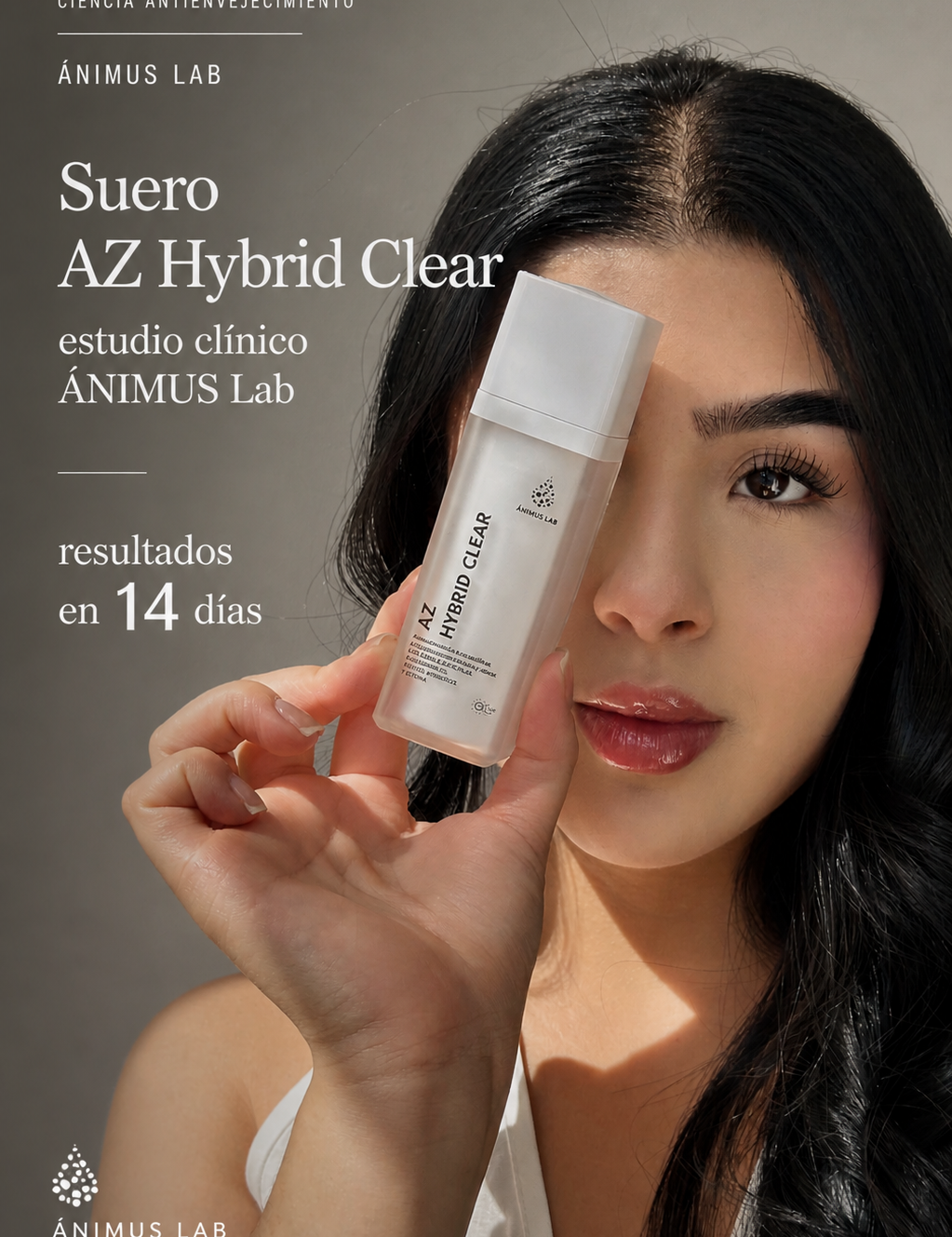 Suero AZ Hybrid Clear · estudio clínico ÁNIMUS Lab · resultados en 14 días