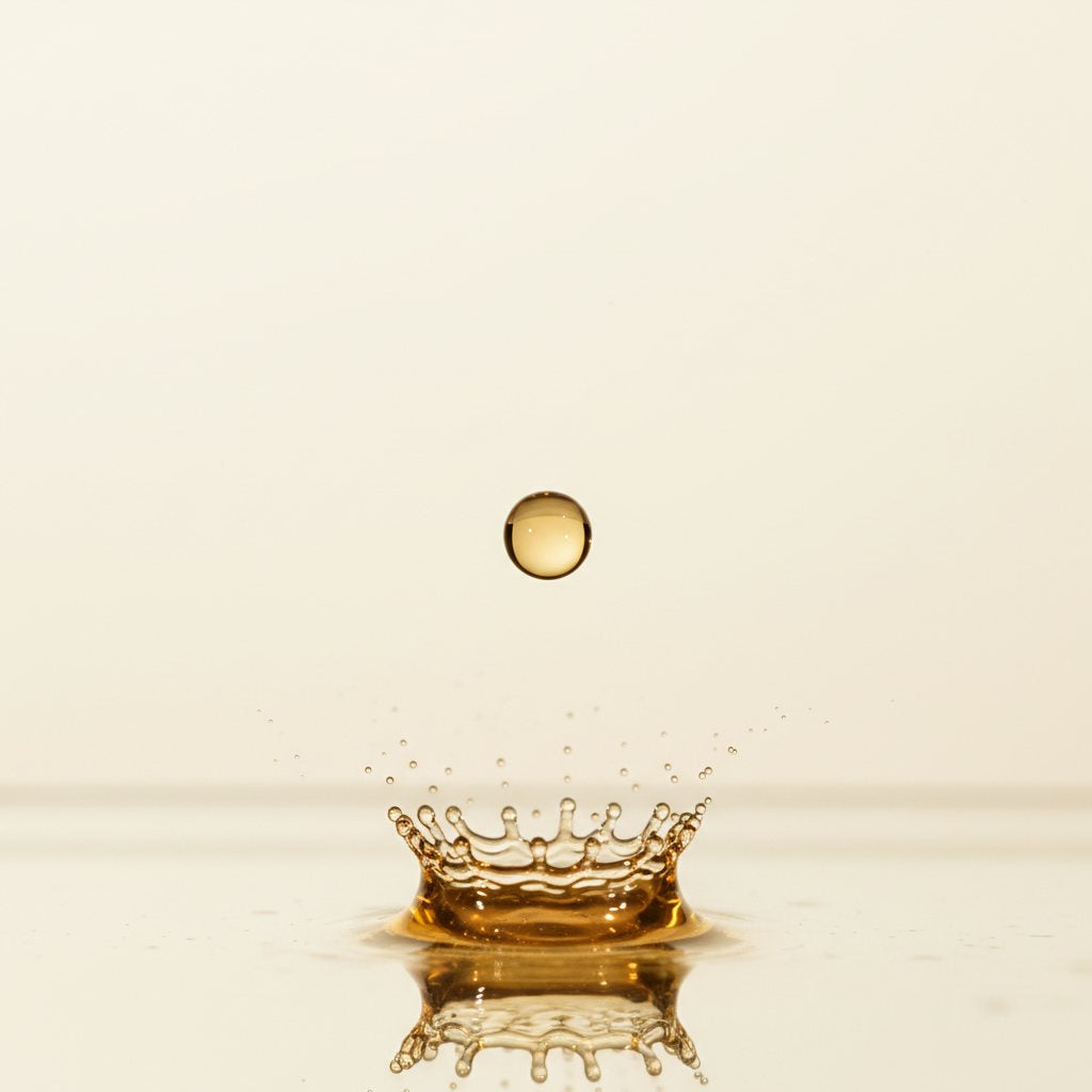 Vitamina C 20% gota ámbar serum macro editorial
