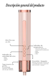 Multi Styler 6 En 1 Secador Y Estilizador De Cabello Rosa Claro