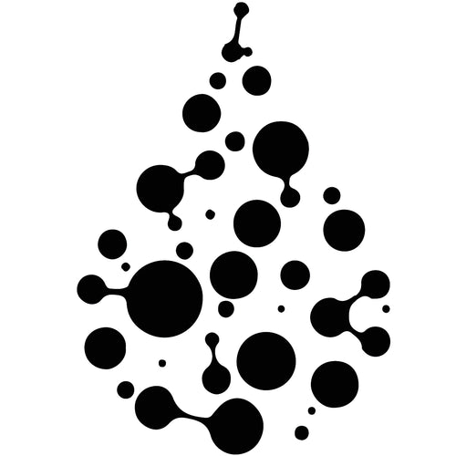 Logo de Ánimus Lab en color negro, compuesto por formas circulares conectadas creando una forma de gota sobre fondo blanco.