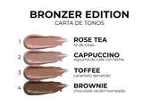 Carta de tonos Blush Balm Bronzer Edition ANIMUS LAB, del mas claro al mas profundo